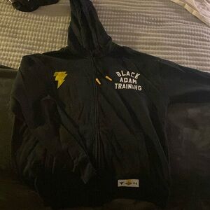 Project Rock Black Adam training sweatshirt full zip. Size Large